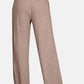 Zenana drawstring wide leg pants with side pockets in taupe, featuring comfy fit perfect for lounging or casual outings.