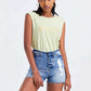 BAYEAS High Rise Bandless Denim Shorts at Bella Road