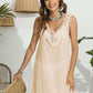 BELLA ROAD Tassel Scoop Neck Wide Strap Cover-Up at Bella Road