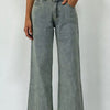 Bella Road Washed Wide Leg Jeans - Light Blue