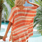 BELLA ROAD Tassel Openwork Striped V-Neck Cover Up at Bella Road