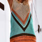 DOUBLE TAKE Openwork V-Neck Tank Knit Cover Up at Bella Road