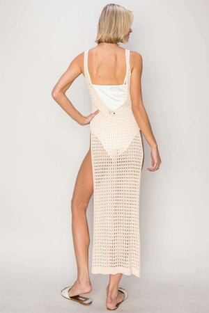 HYFVE Crochet Backless Cover Up Dress at Bella Road