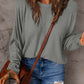 DOUBLE TAKE Full Size Round Neck Long Sleeve T-Shirt at Bella Road