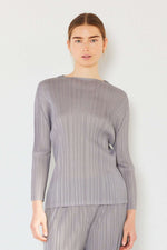 MARINA WEST SWIM Pleated Long Sleeve Boatneck Top at Bella Road