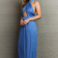 NINEXIS Know Your Worth Criss Cross Halter Neck Maxi Dress at Bella Road