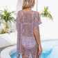 BELLA ROAD Openwork Slit V-Neck Cover Up at Bella Road