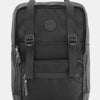 Himawari Waterproof Canvas Backpack Bag with Side Pockets - Black