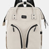 Himawari Waterproof Backpack Bag with Multilayer Pockets - Ivory