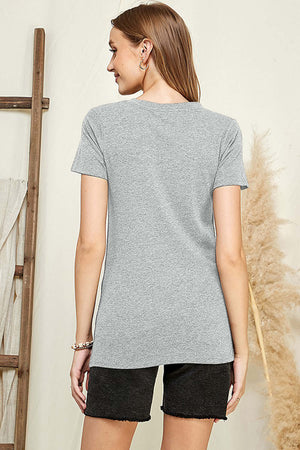 V-Neck Short Sleeve T-Shirt