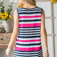 HEIMISH Full Size Striped Twist Knot Round Neck Tank at Bella Road