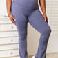 BASIC BAE Wide Waistband Bootcut Sports Pants at Bella Road