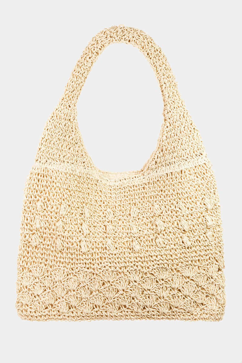 FAME Straw Braided Tote Bag, Square at Bella Road