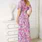 DOUBLE TAKE Multicolored V-Neck Maxi Dress at Bella Road