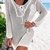 Openwork Tie Neck Cover-Up - White