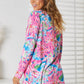 DOUBLE TAKE Floral Open Front Long Sleeve Cardigan at Bella Road