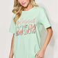 SIMPLY LOVE Full Size Letter Graphic Round Neck Short Sleeve T-Shirt at Bella Road