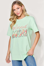 SIMPLY LOVE Full Size Letter Graphic Round Neck Short Sleeve T-Shirt at Bella Road