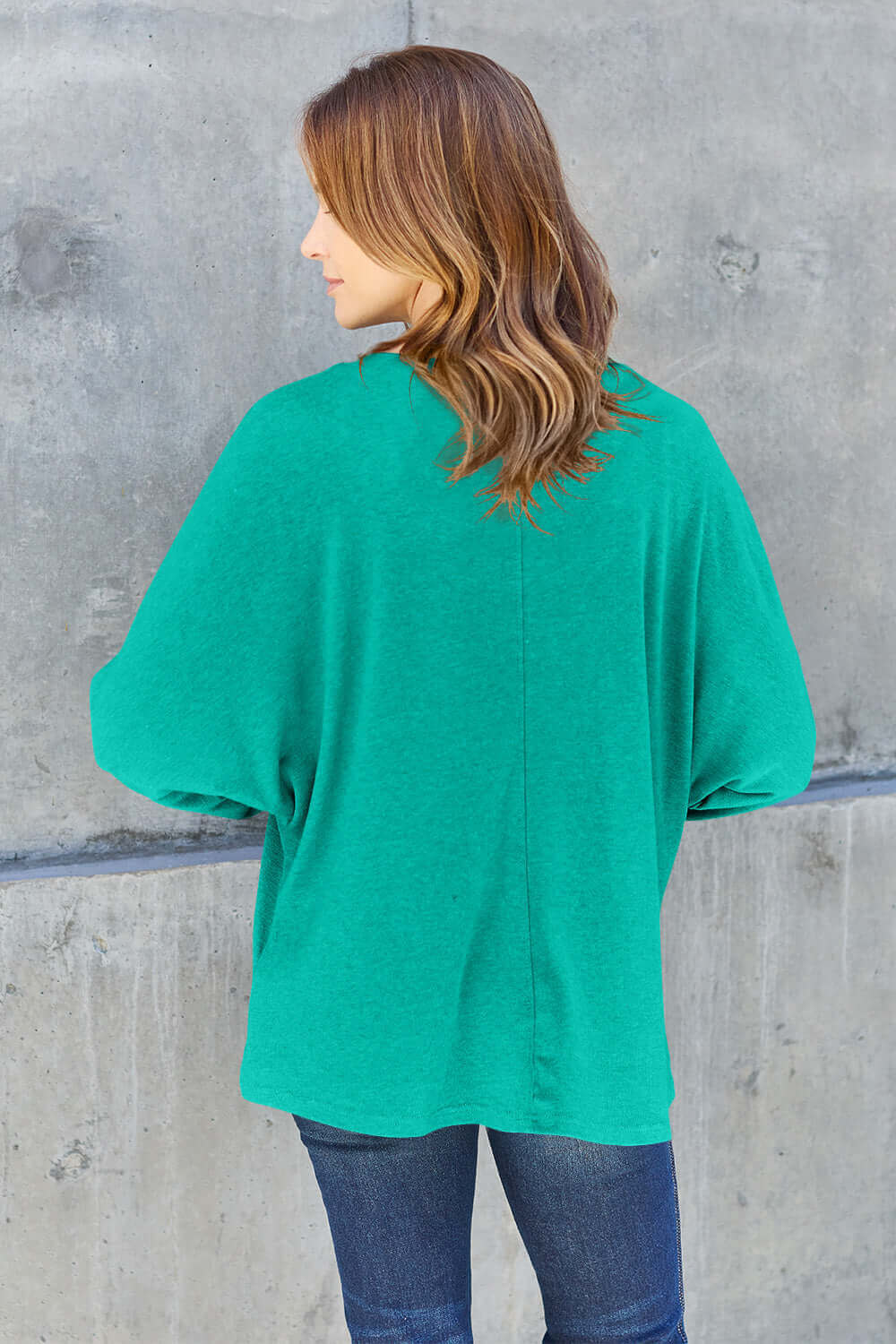 DOUBLE TAKE Full Size Round Neck Long Sleeve T-Shirt at Bella Road