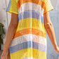 BELLA ROAD Slit Color Block V-Neck Cover-Up at Bella Road