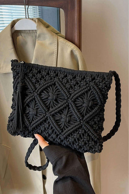 ZENANA Woven Braided Strap Shoulder Bag at Bella Road