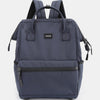 Himawari Waterproof Backpack Bag with External USB Port - Navy