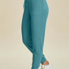 Air Scuba Drawstring High Waist Joggers - Teal