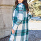 DOUBLE TAKE Full Size Plaid Button Up Lapel Collar Coat at Bella Road