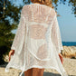 BELLA ROAD Tie-Waist Openwork Crochet Cover Up at Bella Road