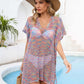 BELLA ROAD Openwork Slit V-Neck Cover Up at Bella Road