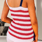 US Flag Theme V-Neck Knit Cami