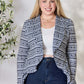 Open Front Printed Blazer