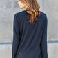 V-Neck Long Sleeve Top