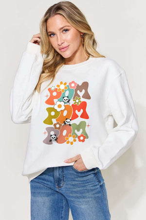 SIMPLY LOVE Full Size Letter Graphic Long Sleeve Sweatshirt at Bella Road