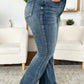 High Waist Tummy Control Flare Jeans - Judy Blue Jeans styled for a flattering look and sleek silhouette.