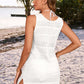 BELLA ROAD Openwork Wide Strap Cover-Up Dress at Bella Road