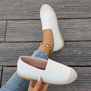 Round Toe Flat Slip-Ons