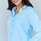 DOUBLJU She Means Business Striped Button Down Shirt Top at Bella Road