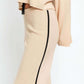 TASHA APPAREL Contrast Trim High Waist Wide Leg Sweater Pants at Bella Road