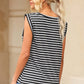 Striped Boat Neck Tank