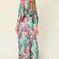 DOUBLE TAKE Full Size Half Sleeve Wide Leg Jumpsuit at Bella Road