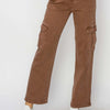 Risen Full Size High Rise Cargo Jeans - Espresso