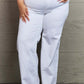 "Raelene High Waist Wide Leg White Risen Jeans for a chic and flattering look"