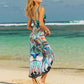 BELLA ROAD Printed Spaghetti Strap Cover Up at Bella Road