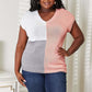 DOUBLE TAKE Color Block V-Neck Knit Top at Bella Road