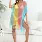 BELLA ROAD Fringe Color Block Scoop Neck Cover Up at Bella Road