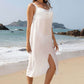 BELLA ROAD Slit Scoop Neck Wide Strap Cover Up at Bella Road