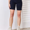 Judy Blue High Waist Tummy Control Bermuda Shorts | Full Size - Navy