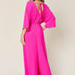 DOUBLE TAKE Full Size Half Sleeve Wide Leg Jumpsuit at Bella Road