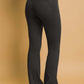 Back view of Love Tree High Waist Flare Leggings with pockets, perfect for workout or casual wear.